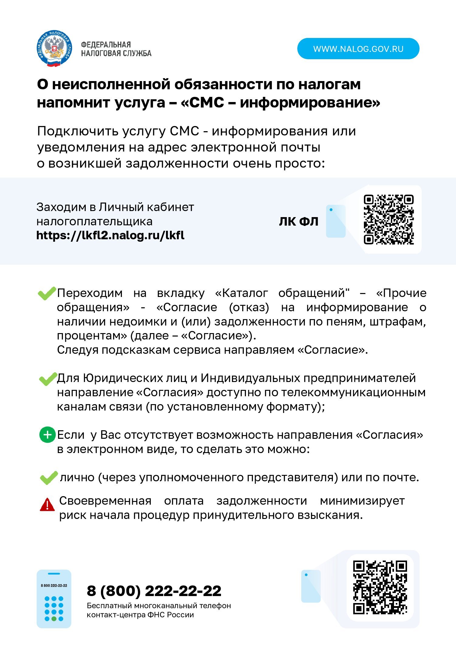 Согласие на смс информирование образец